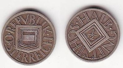 1/2 Schilling Silber Münze Österreich 1925