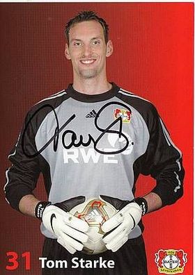 Tom Starke Bayer Leverkusen 2003-04 Autogrammkarte + A31967