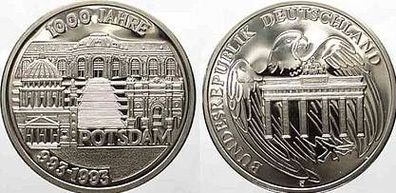 Medaille 1000 Jahre Potsdam 993 - 1993, Durchmesser: 40 mm, 26 g, NEU Echtheitszertif
