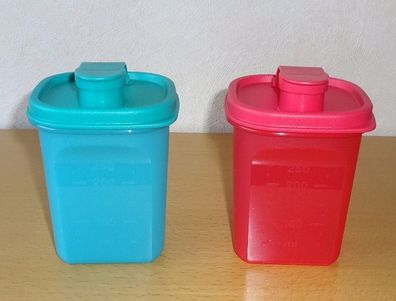 Tupperware® * * Kleiner Erfrischer Set (2) á 350 ml * * Mess & Go - Grün & ROT