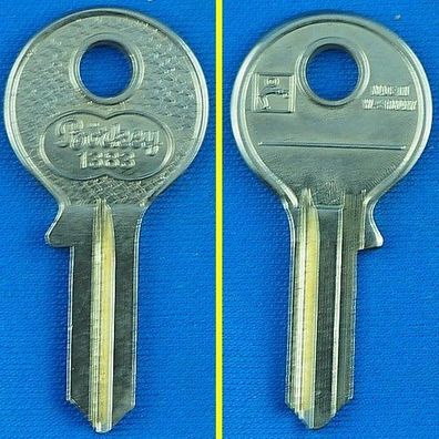 Schlüsselrohling Börkey 1383 für verschiedene Hekna Möbelzylinder, Stahlschränke