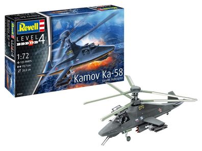 Revell 03889 Kamov Ka-58 Stealth, Hubschrauber Modellbausatz 1:72