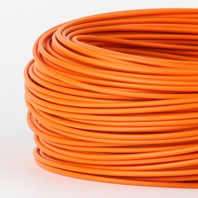 100 Meter PVC Aderleitung 1x0,75 mm² H05V-K orange (NYA-F) flexibel