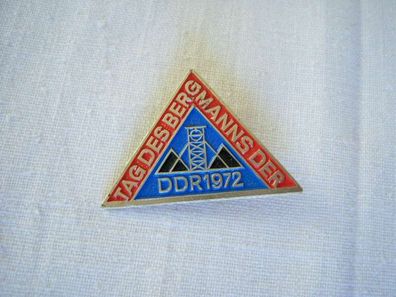 DDR Abzeichen , Tag des Bergmannes 1972 , Bergbau