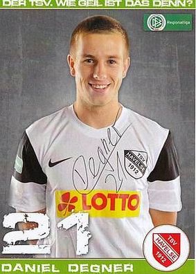 Daniel Degner TSV Havelse 2011-12 Autogrammkarte + A32696