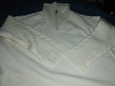 Pullover mit langen Arm-Größe 2XL--ca Größe 48 -Pina Lia-ecru