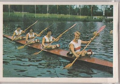 Bräuer, Esser, Ritter, Felten Kanu Bergmann Sammelbild Sportbild 1968 Nr. A 252