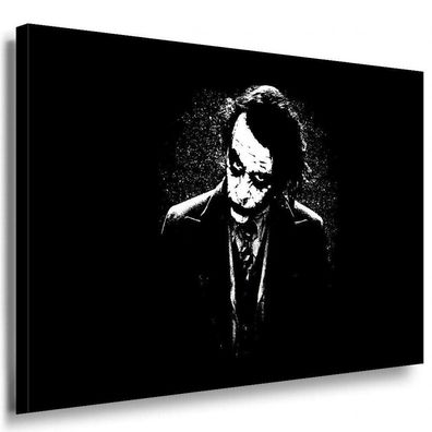 Batman Joker Heath Ledger Leinwand AK ART Bilder Kunstdruck Schwarz Kunstdruck