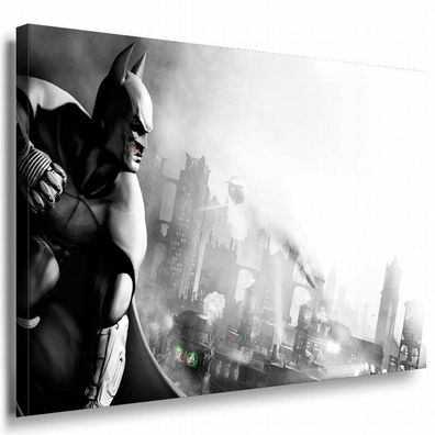 Batman Arkham City Abstrakt Leinwandbild / LaraArt Bilder / Leinwand Bild + M...
