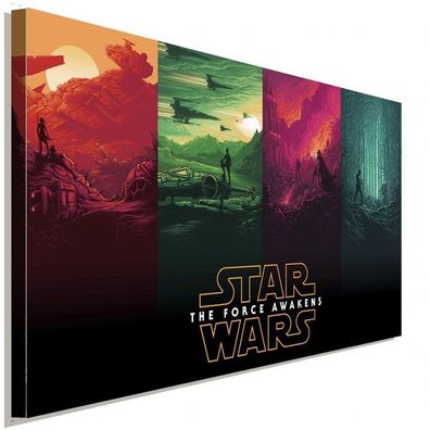 Star Wars The Force Awakens Leinwandbild AK ART Bilder Wanddeko Wandbild Kunst