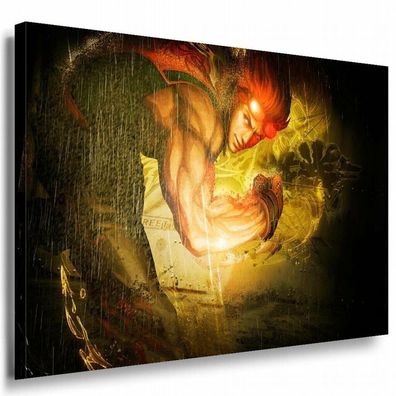Tekken Game Leinwandbild / AK Art Bilder / Mehrfarbig + Kunstdruck Wandbild TOP