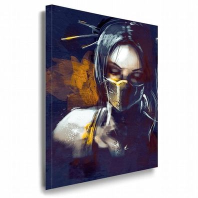 Mortal Kombat Leinwandbild / Ak Art Bilder / Mehrfarbig + Kunstdruck Wandbild