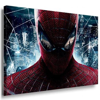Spiderman Blick Leinwandbild / AK Art Bilder / Mehrfarbig + Kunstdruck Wandbild