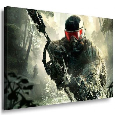 Crysis Bogen Game Leinwandbild / AK Art Bilder / Leinwand Bild + Mehrfarbig + K