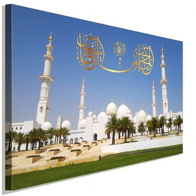 Scheich-Zayid-Moschee Abu Dhabi Islam Leinwandbild AK ART Wanddeko Wandbild XXL