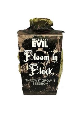 Necessary Evil Saatbombe Bloom in Black (Gr. Abmessungen ca. 5,5 x 8,5 x 5,5 cm)