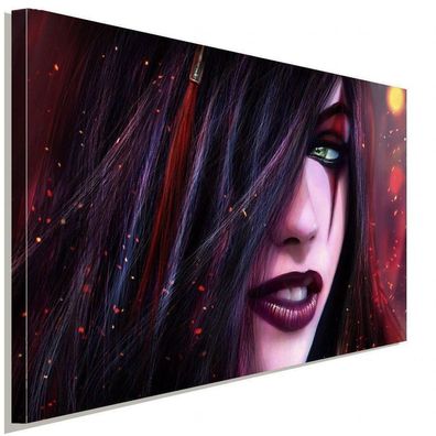 Sinister Blade League of Legends Woman Leinwandbild AK Art Studio Wanddeko XXL