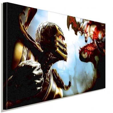 Mortal Kombat God of War AK Art Bilder| Premium Kunstdruck Made in Germany XXL