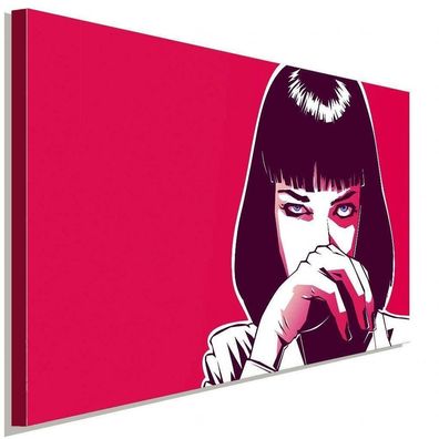 Pulp Fiction Mia Wallace AK Art Bilder| Premium Kunstdruck Leinwandbilder XXL