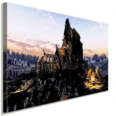 Skyrim The Elder Scrolls AK Art Bilder| Premium Kunstdruck Leinwandbilder XXL