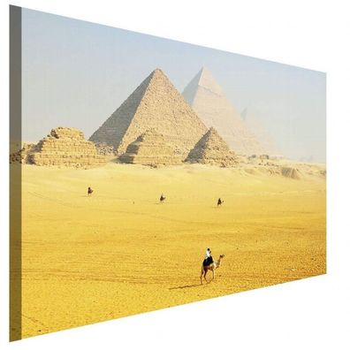 Pyramiden Wüste Leinwandbild AK Art Bilder Wanddeko Wandbild Premium Kunstdruck