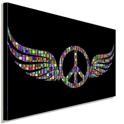 Peace Engel Fluegel Weiß Leinwandbild AK Art Bilder Wanddeko Wandbild Kunstdruck
