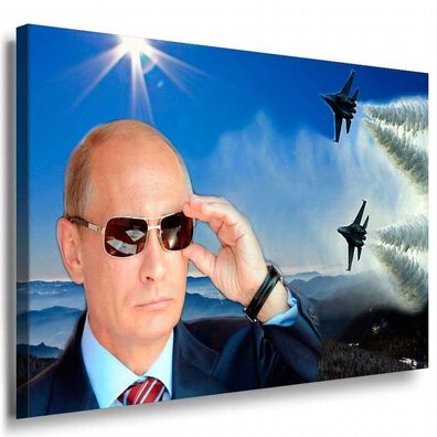Putin Leinwandbild AK Art Bilder Kunstdruck XXL Wandbild Wanddeko Mehrfarbig TOP