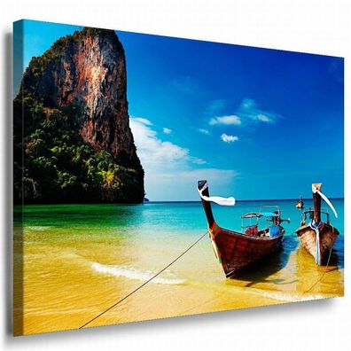 Thailand Leinwandbild AK Art Bilder Mehrfarbig Wandbild Kunstdruck Wanddeko XXL