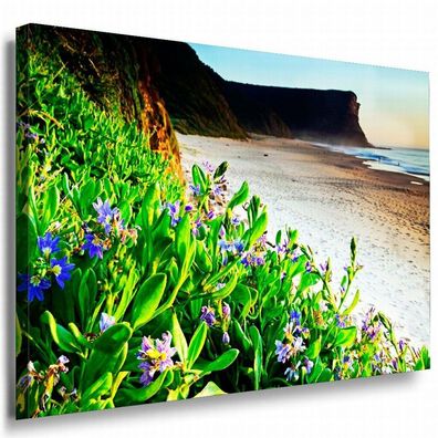 Spaziergang am Strand Leinwandbild AK Art Bilder Mehrfarbig Wandbild Kunstdruck