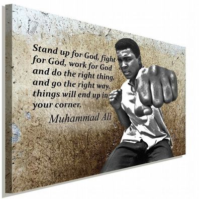 Muhammad Ali Leinwandbild AK Art Bilder Wanddeko Wandbild Kunstdruck Wanddeko