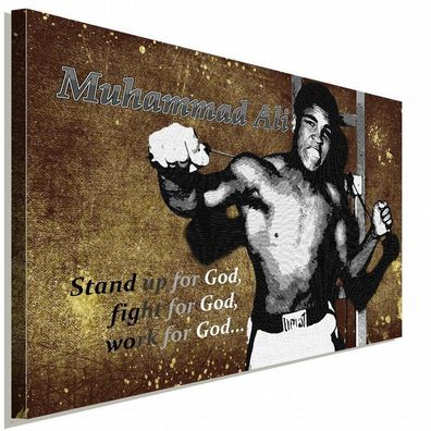 Muhammad Ali Leinwandbild AK Art Bilder Wanddeko Wandbild Kunstdruck Wanddeko