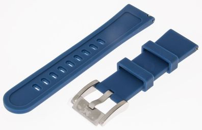 Uhrenarmband TW-Steel blau silber Silikon