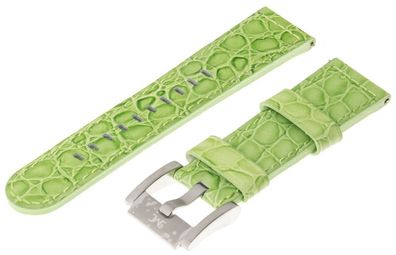 Uhrenarmband TW-Steel grün silber Kroko
