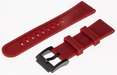 Uhrenarmband TW-Steel rot schwarz Silikon