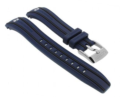 Lotus Chrono Uhrenarmband Kautschuk blau/ schwarz 18257