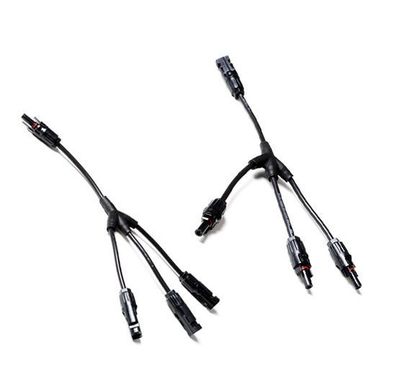 MC4 Stecker Paar 3-1 mit Kabel Solarstecker Buchse Connector parallel UV best.