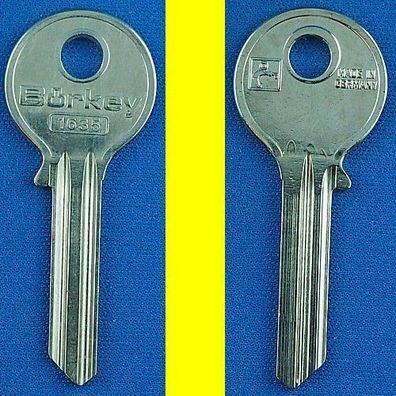 Schlüsselrohling Börkey 1635 für verschiedene FAB Möbelzylinder, Schlüsselschränke