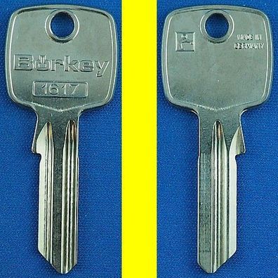 Schlüsselrohling Börkey 1617 für verschiedene Schüco, Winkhaus, Weru Profilzylinder