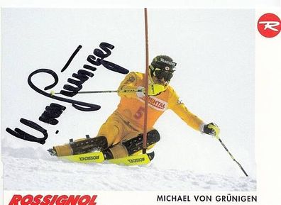 Michael von Grüningen Autogrammkarte Original Signiert Skialpine + A33131