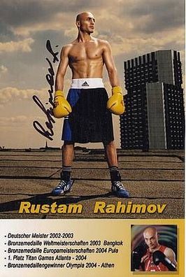 Rustam Rahimov TOP FOTO Original Signiert Boxen + A33209