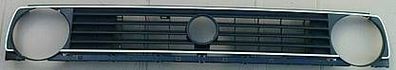 NEU + Grill > VW Golf 2 [ 19 .2 / schwarz mit weiß > 5 Rippen ] - ( VAG / VW / A