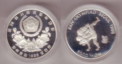 5000 Won Silber Münze Südkorea 1988 Olympiade Seoul 1988