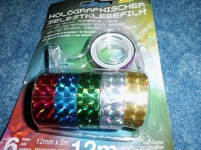 Holographischer Selbstklebefilm / Klebestreifen zum Dekorieren und Verpacken