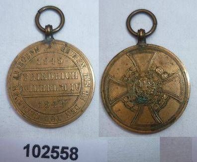 Medaille Hohenzollern "Vom Fels zum Meer" 1848-1849