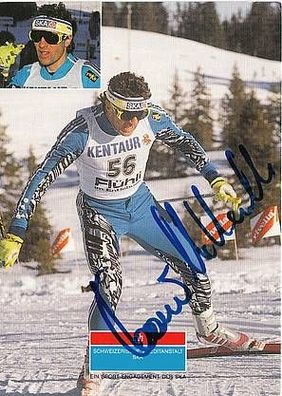 Koni Hallenbarter Autogrammkarte 80er Jahre Original Signiert Ski LAnglauf + A33283