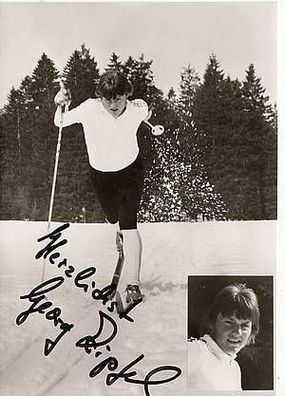 Georg Zipfel Autogrammkarte 70er Jahre Original Signiert Ski Langlauf + A33288
