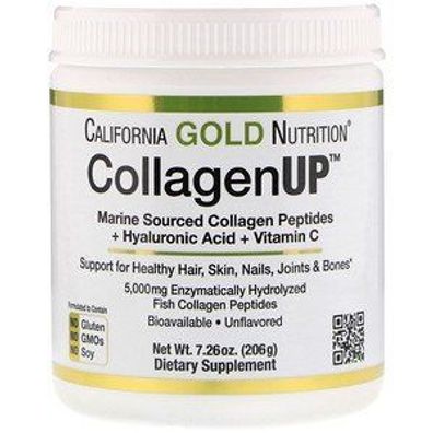 California Gold Nutrition, Collagen UP 5000, Collagen Peptide aus mariner Quelle + Hy