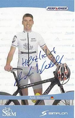 Andi Weinhold Autogrammkarte Original Signiert Radfahren + A33369