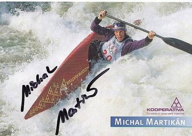 Michal Martikan Autogrammkarte Original Signiert Kanu + A33427