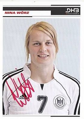Nina Wörz DHB AK TOP Original Signiert Handball + A33492